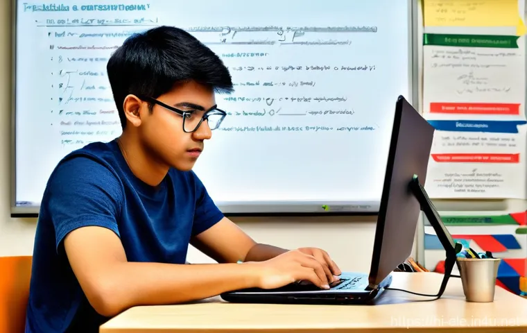 전기기사 시험에서 고득점 전략 - **Prompt 1: Focused Electrical Engineering Student Overcoming Challenges**
    "A diligent young adu...
