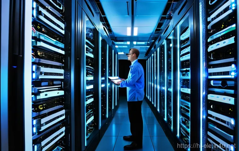 전기기사와 데이터 센터 전력 설계 - Image Prompt 1: The Heart of Reliability - Data Center Power Infrastructure**